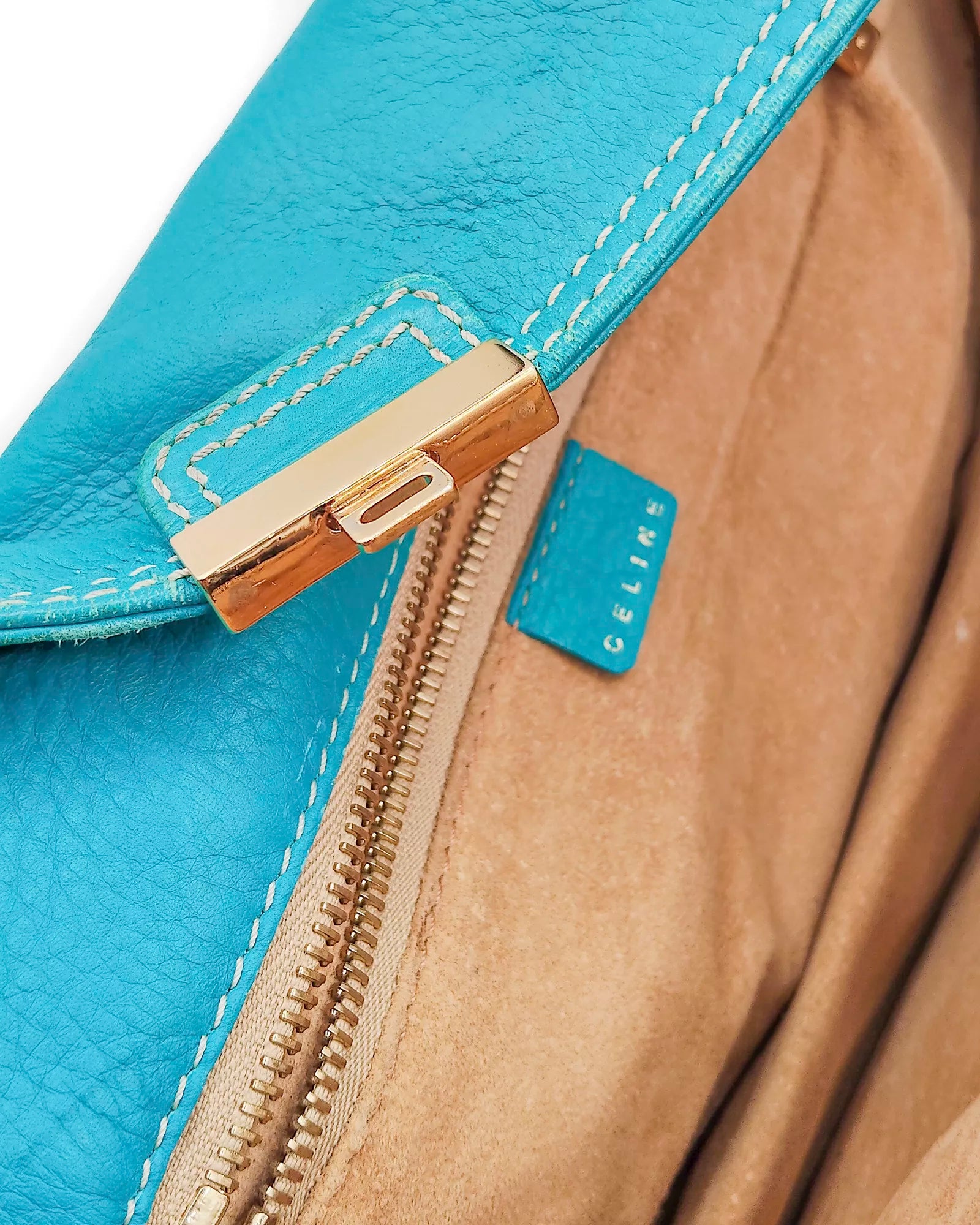 Céline Shoulder bag Accordion Tourquoise