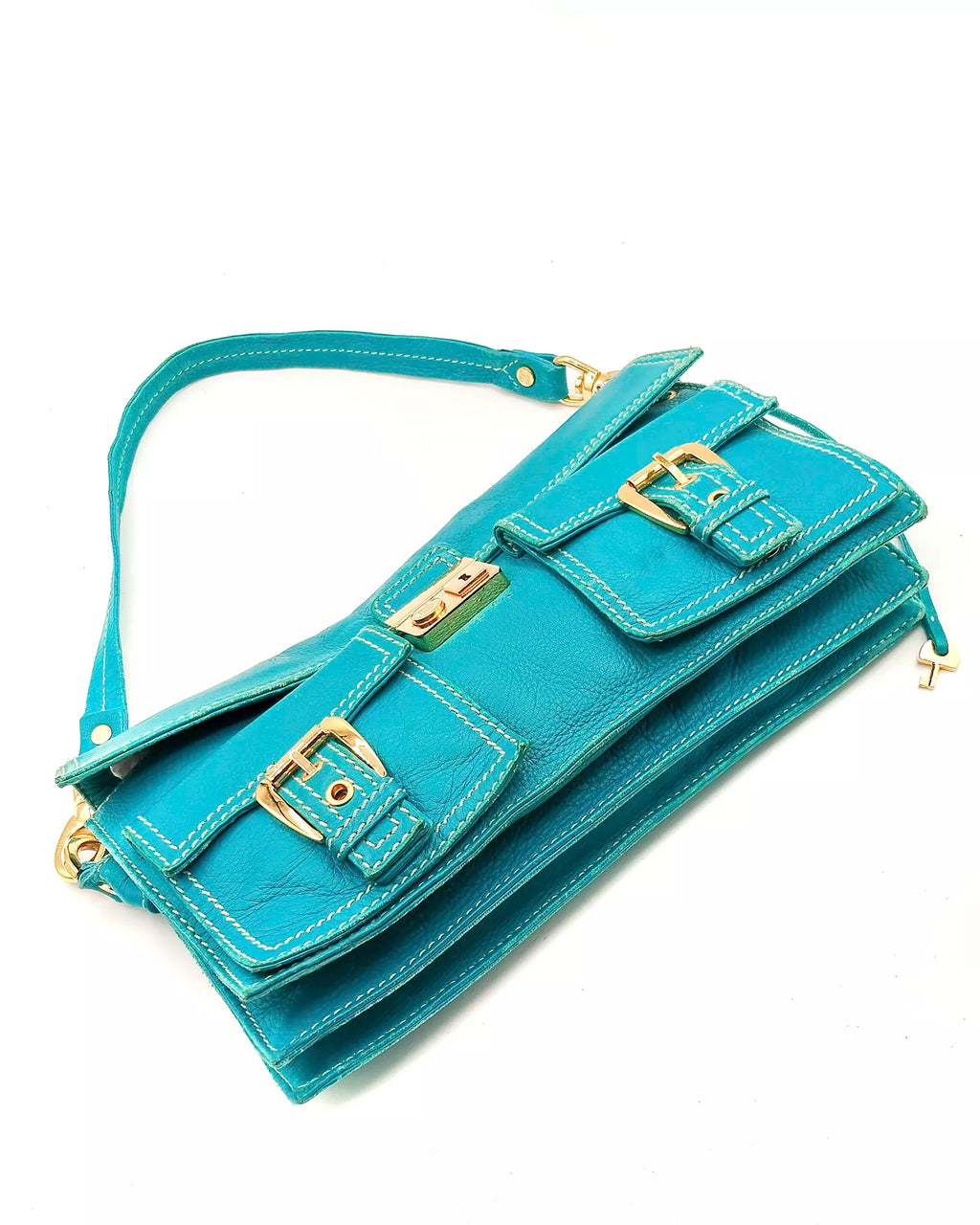 Céline Shoulder bag Accordion Tourquoise