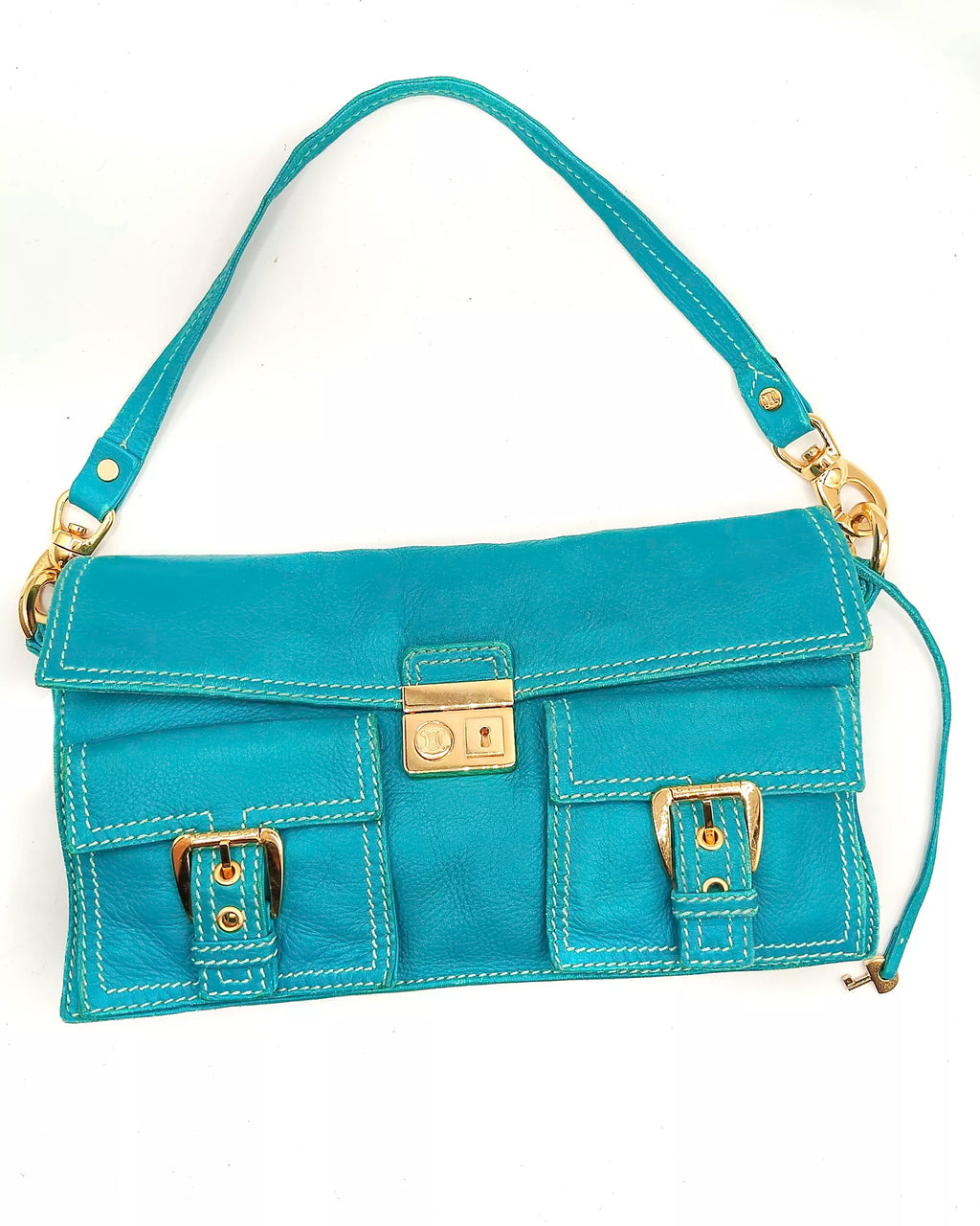 Céline Shoulder bag Accordion Tourquoise