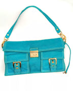 Céline Shoulder bag Accordion Tourquoise