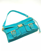 Céline Shoulder bag Accordion Tourquoise
