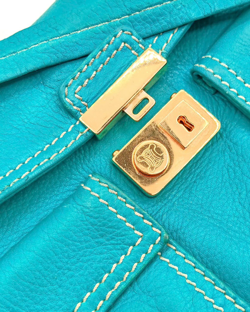 Céline Shoulder bag Accordion Tourquoise