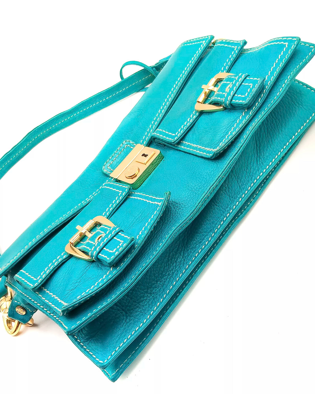 Céline Shoulder bag Accordion Tourquoise