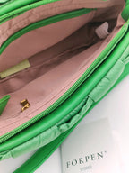 Borsa verde prato in stile Bottega Veneta Forpen