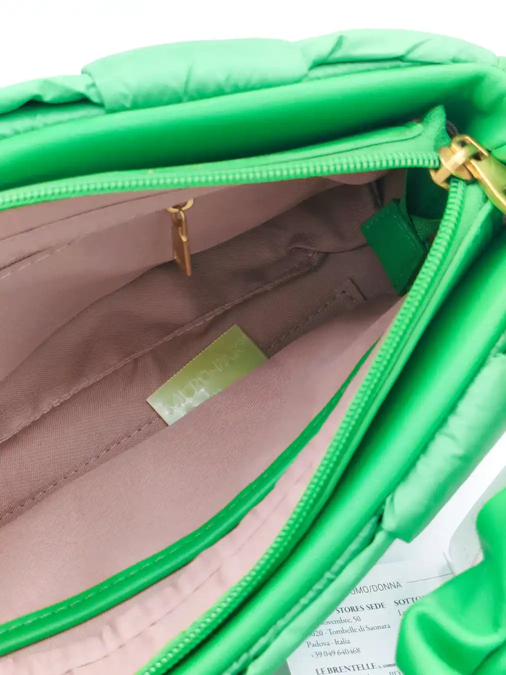 Borsa verde prato in stile Bottega Veneta Forpen