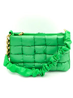 Borsa verde prato in stile Bottega Veneta Forpen