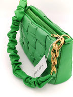 Borsa verde prato in stile Bottega Veneta Forpen