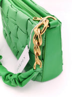 Borsa verde prato in stile Bottega Veneta Forpen