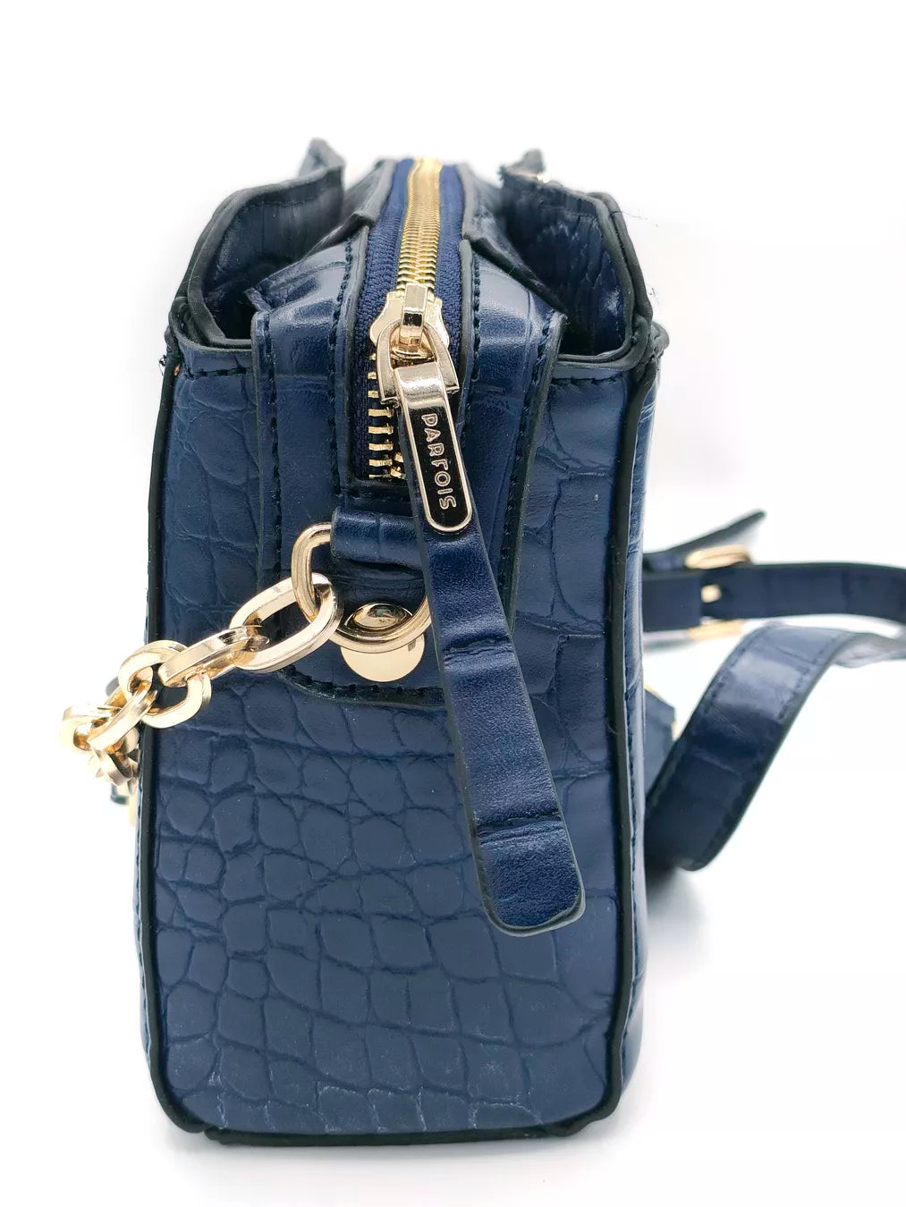 Borsetta blu notte coccodrillo