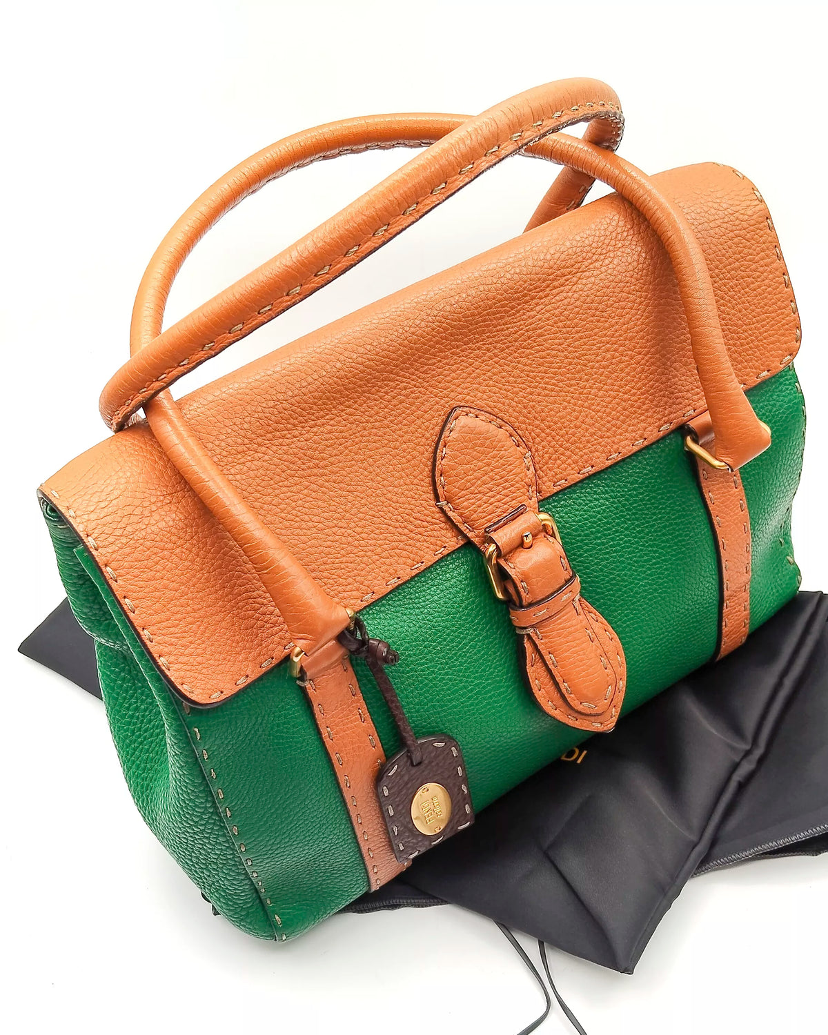 Borsa Fendi - Linda Selleria medium Bowling bag